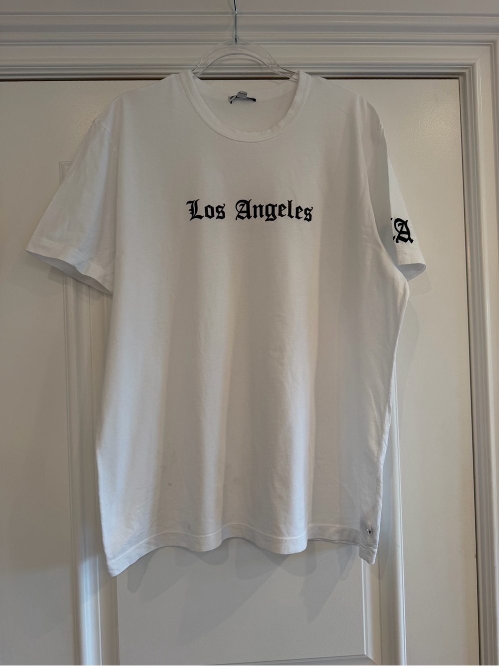 James Perse White 'Los Angeles' Graphic Tee - Men's Crewneck